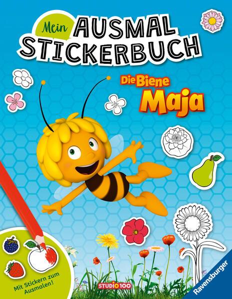 Ravensburger Mein Ausmalstickerbuch Die Biene Maja – Großes Buch mit über 250 Stickern, viele Sticker zum Ausmalen Ravensburger Mein Ausmalstickerbuch Die Biene Maja – Großes Buch mit über 250 Stickern, viele Sticker zum Ausmalen