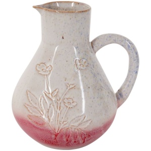 Porzellan-Krug Blume rot - LandLust