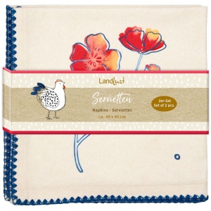 Stoff-Servietten Blume (2 St.) - LandLust Stoff-Servietten Blume (2 St.) - LandLust