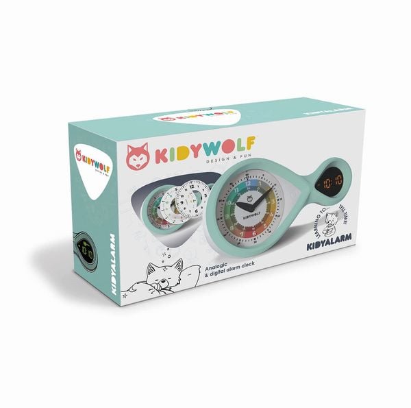Analoger & digitaler Wecker türkis ** Analoger & digitaler Wecker türkis **