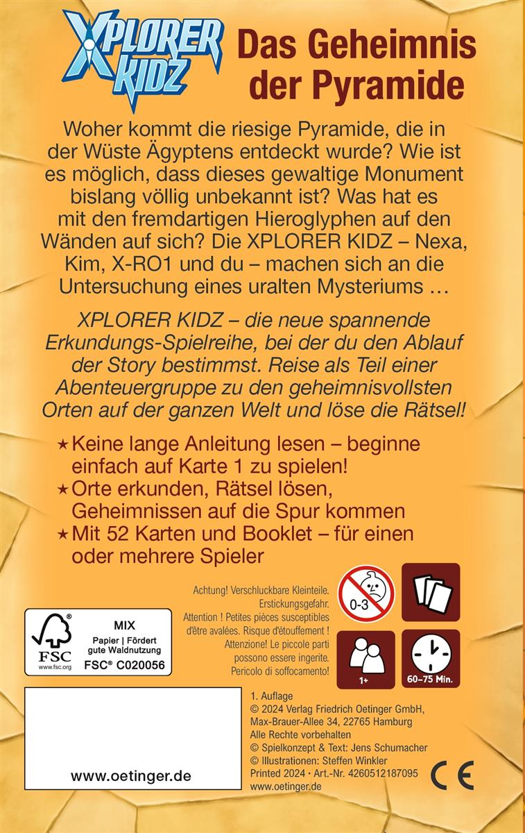 Xplorer Kidz. Das Geheimnis der Pyramide Xplorer Kidz. Das Geheimnis der Pyramide