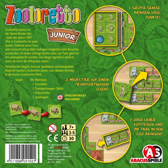 Abacusspiele Zooloretto Junior Abacusspiele Zooloretto Junior