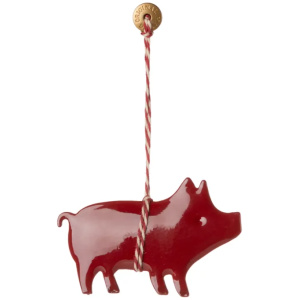 Maileg Metallornament, Schwein - Rot Maileg Metallornament, Schwein - Rot